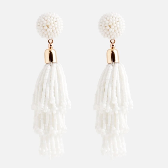 White Statement Earrings NWT - Picture 1 of 3